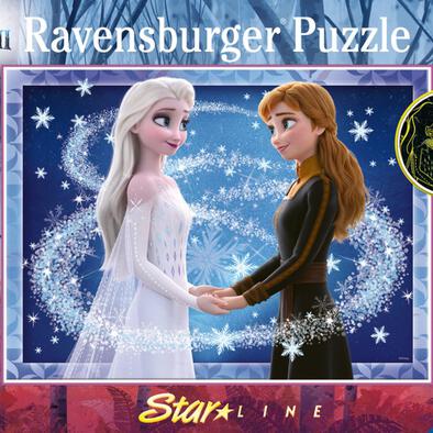 Ravensburger睿思200片装儿童拼图-冰雪奇缘2之荧光版