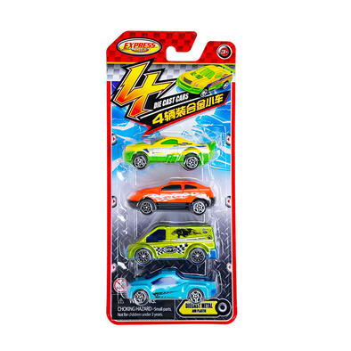 Speed City城市快线 四辆装合金小车